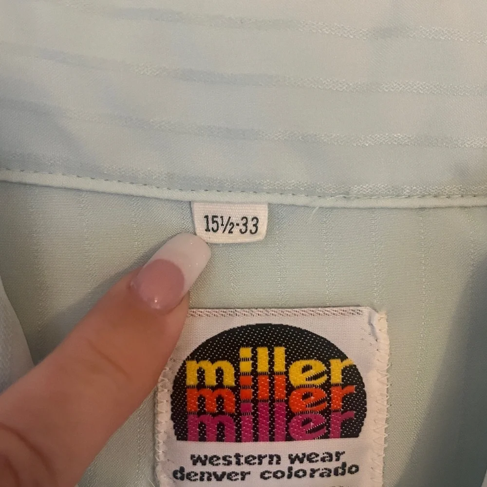 Men’s‎ Vintage Miller Western Wear Size 15 1/2-33